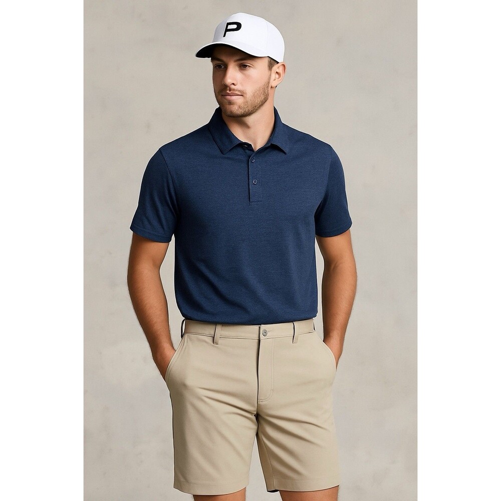 FJ Men's Mid Rise Performance Golf Shorts-Lite Khaki/Sz 30